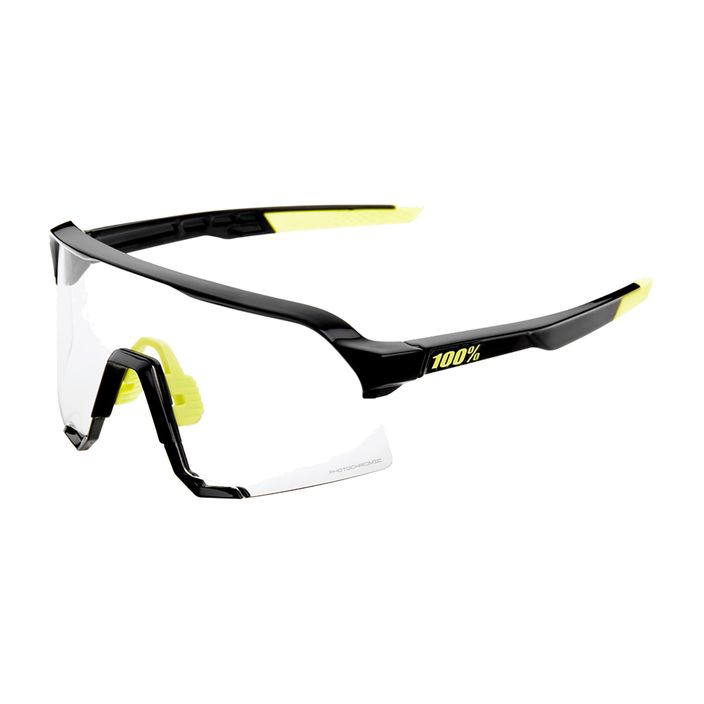 Dviračių akiniai 100% S3 fotochrominiai lęšiai blizgūs juodi 6