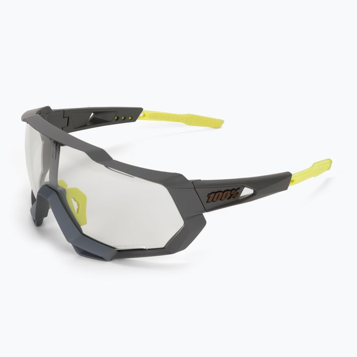 100% Speedtrap fotochrominiai lęšiai soft tact cool grey dviračių akiniai 5