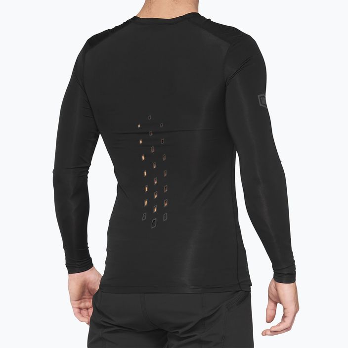 Vyriški dviračių marškinėliai ilgomis rankovėmis 100% R-Core Concept black 3