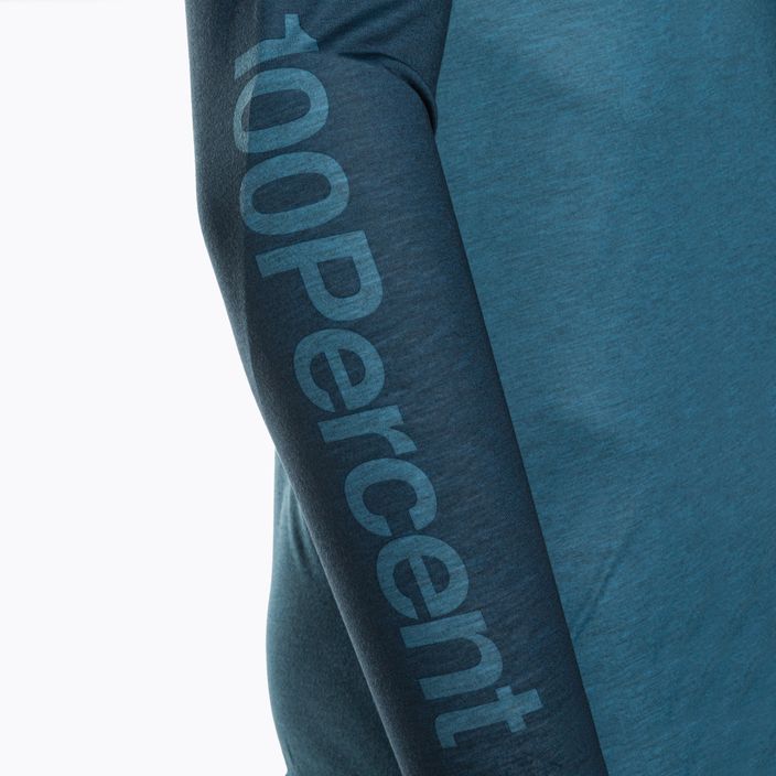 Vyriška dviratininkų apranga ilgomis rankovėmis 100% Airmatic skalūno mėlyna 6