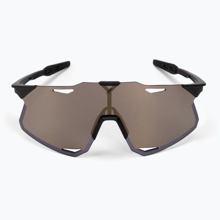 Dviračių sporto akiniai 100% Hypercraft matinės juodos spalvos / minkšto aukso veidrodžio 4