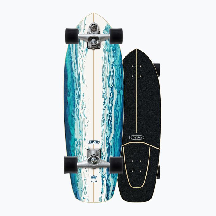 Surfskate riedlentė Carver C7 Raw 31" Resin 2022 Complete blue and white C1013011135 8