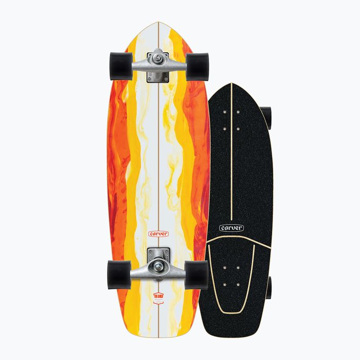 Surfskate riedlentė Carver CX Raw 30,25" Firefly 2022 Pilnas oranžinės ir baltos spalvos C1012011136 8