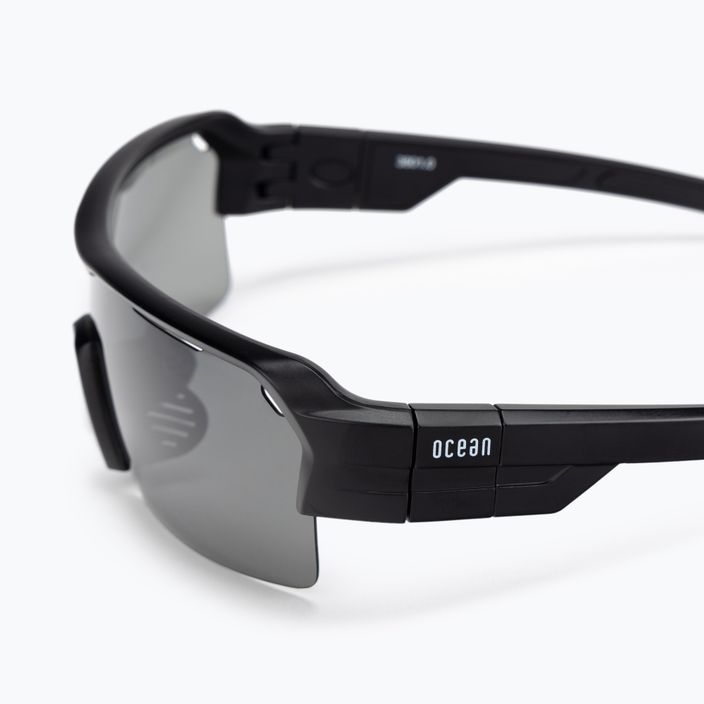 Ocean Sunglasses akiniai nuo saulės Race matiniai juodi/dūminiai 3800.0X dviračių akiniai 4