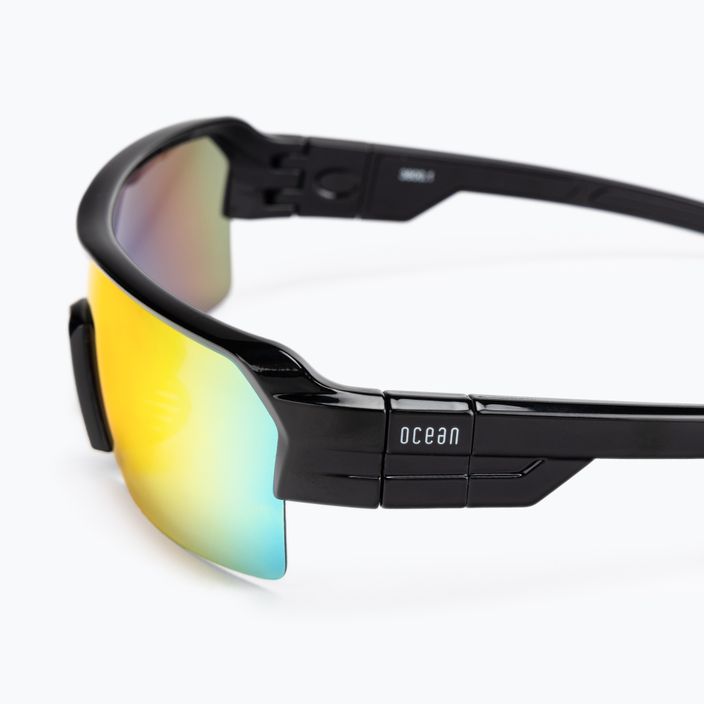 Ocean Sunglasses akiniai nuo saulės Race blizgantys juodi/raudoni 3803.1X dviračių akiniai 4