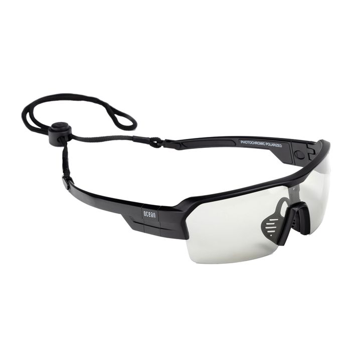 Ocean Sunglasses akiniai nuo saulės Race matiniai juodi/fotochrominiai 3802.1X dviratininkų akiniai