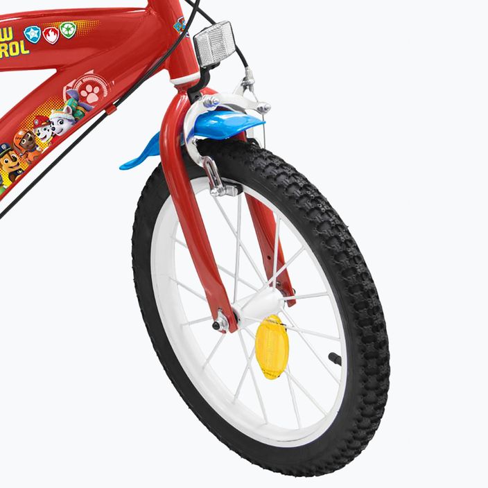 Toimsa 16" "Paw Patrol Boy" vaikiškas dviratis raudonos spalvos 5