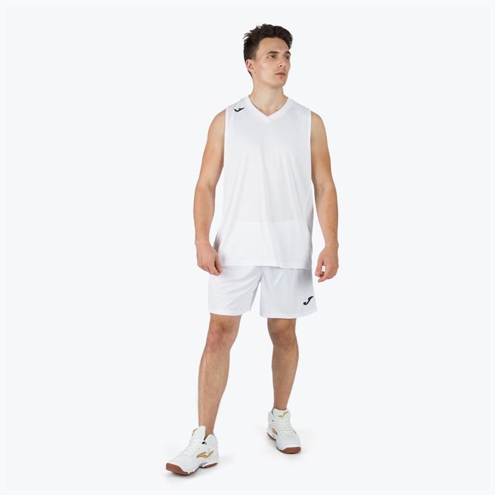Vyriški krepšinio marškinėliai Joma Cancha III white 101573.200 5