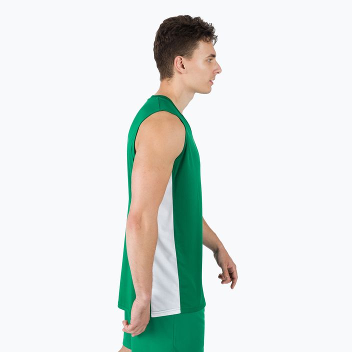 Vyriški krepšinio marškinėliai Joma Cancha III žalia ir balta 101573.452 2
