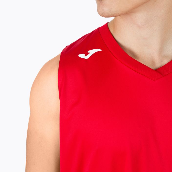 Joma Cancha III vyriški krepšinio marškinėliai raudonos ir baltos spalvų 101573.602 4