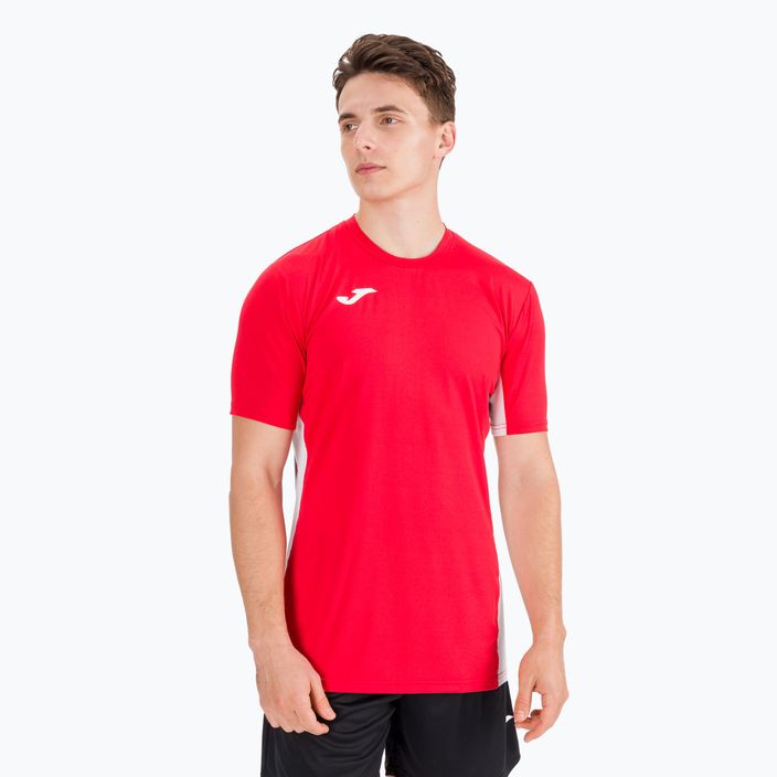 Joma Superliga vyrų tinklinio marškinėliai raudona ir balta 101469