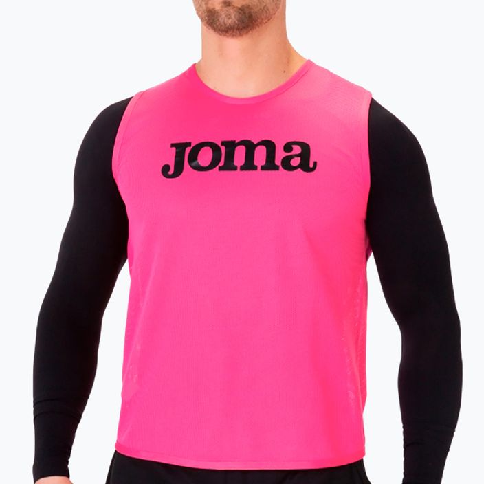 Skiriamieji marškinėliai Joma Training Bib fluor pink 4