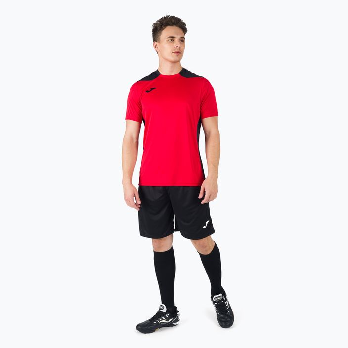 Joma Championship VI vyrų futbolo marškinėliai raudoni/juodi 101822.601 5