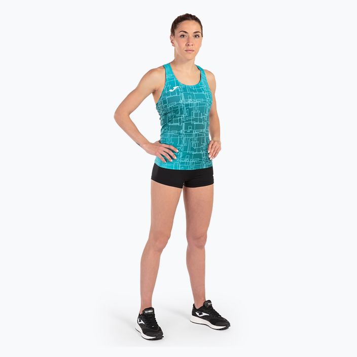 Moteriškas bėgimo marškinėlis Joma Elite VIII turquoise 2