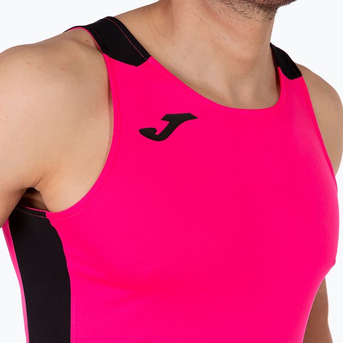 Vyriškas bėgimo marškinėlis Joma Record II fluor pink/black 5