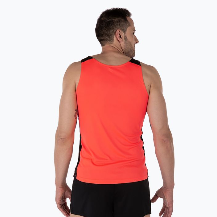 Vyriškas bėgimo marškinėlis Joma Record II fluor coral/black 3