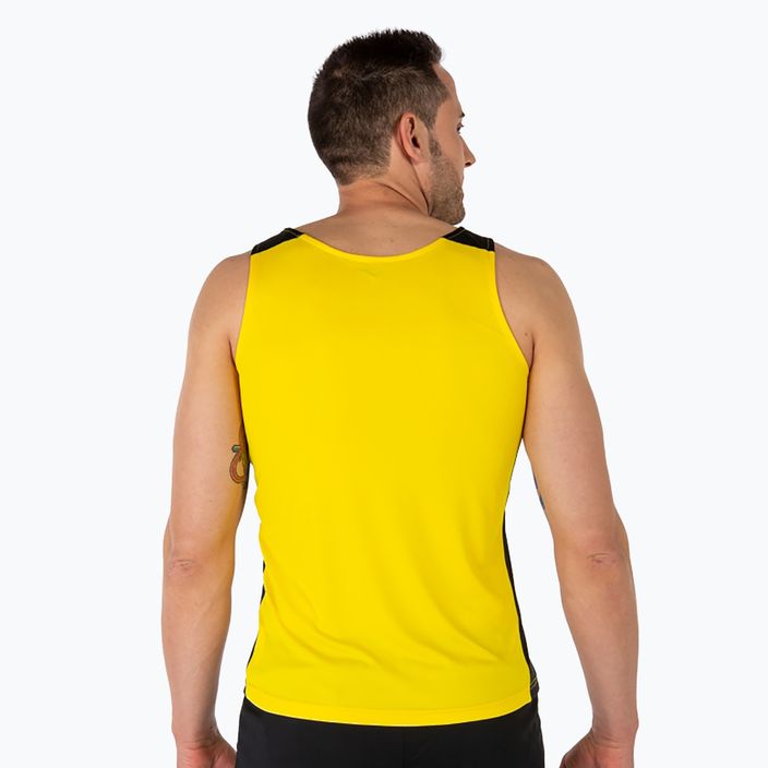 Vyriškas bėgimo marškinėlis "Joma Record II" geltonas/juodas 3