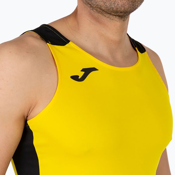 Vyriškas bėgimo marškinėlis "Joma Record II" geltonas/juodas 5