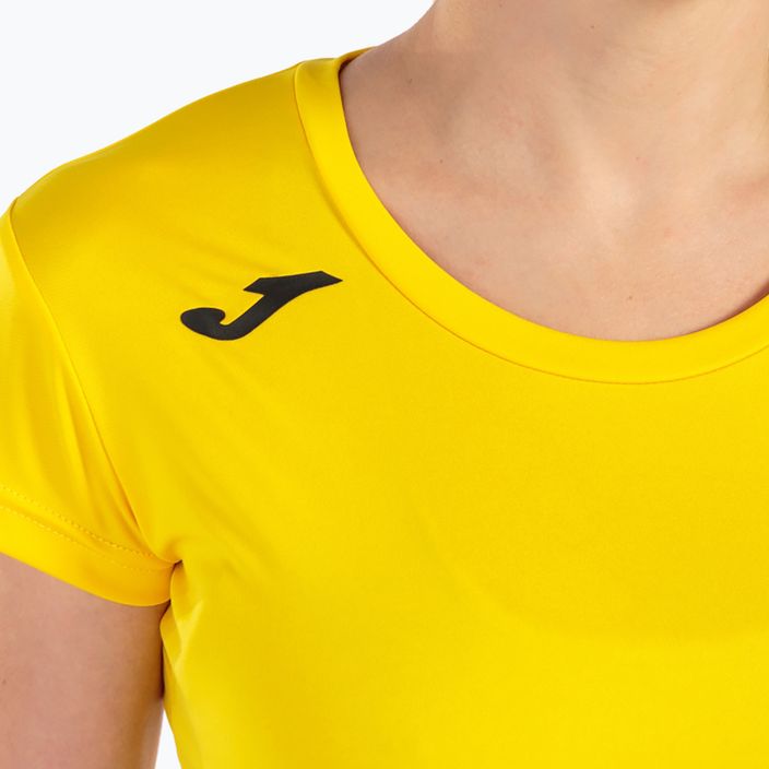 "Joma Record II" moteriški bėgimo marškinėliai geltoni 4