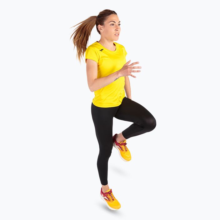"Joma Record II" moteriški bėgimo marškinėliai geltoni 5