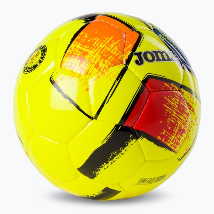 Joma Dali II fluor yellow futbolo kamuolys 5 dydžio 2
