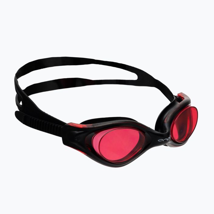Orca Killa Vision juodi/raudoni plaukimo akiniai FVAW0004