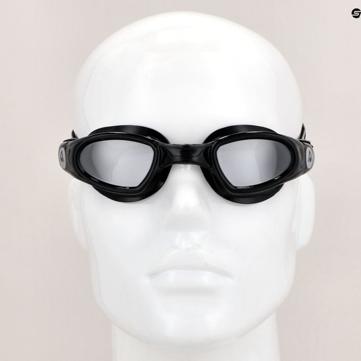 Aquasphere Mako 2 juodi/juodi/skaidrūs plaukimo akiniai 7