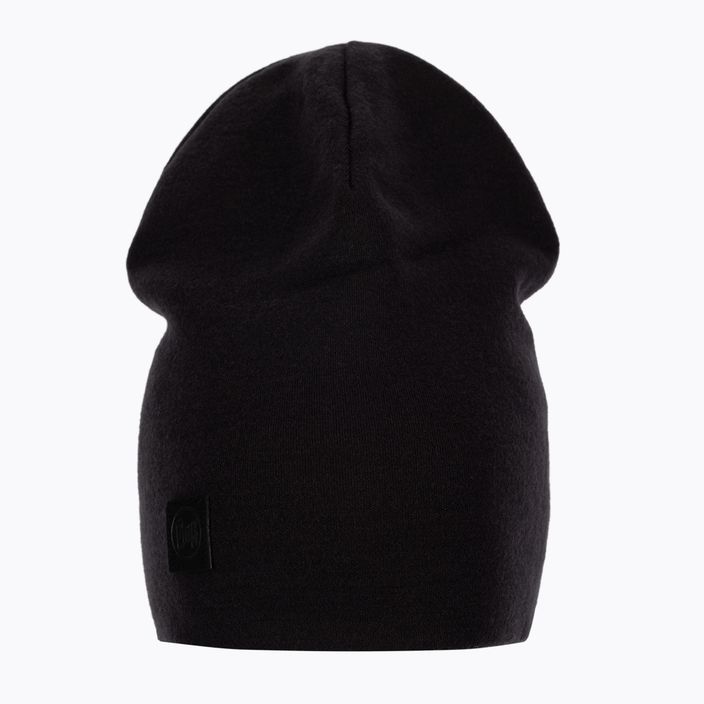 BUFF Sunki žieminė kepurė iš Merino vilnos 2021 vienspalvė juoda 2
