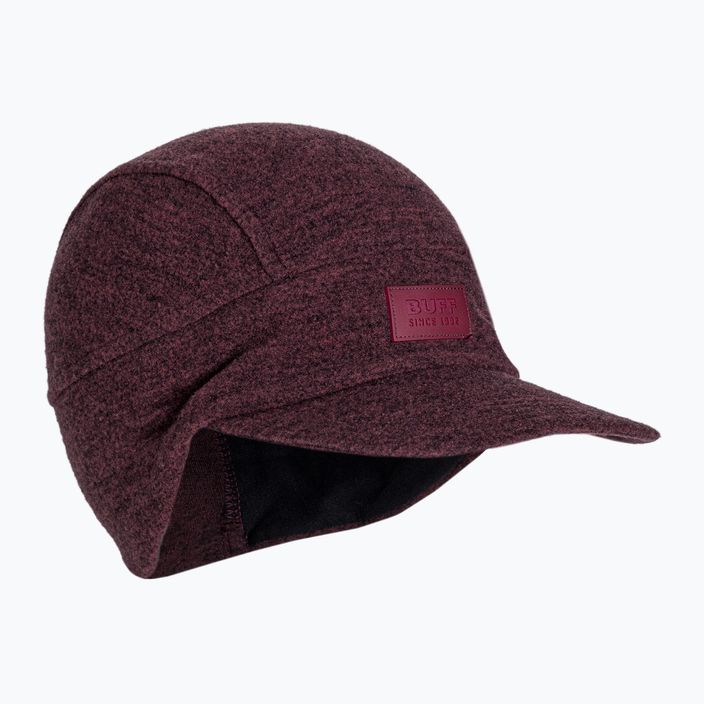 BUFF Pack Merino Wool Fleece beisbolo kepurė bordo spalvos