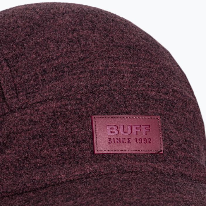 BUFF Pack Merino Wool Fleece beisbolo kepurė bordo spalvos 5