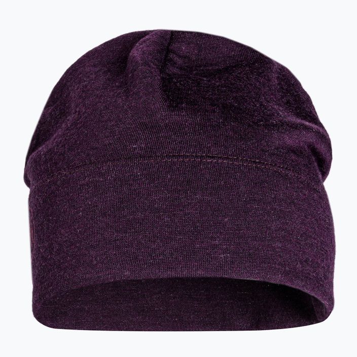 BUFF vidutinio svorio Merino vilnos vientisa tamsiai violetinė žieminė kepurė 2