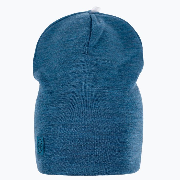 BUFF Sunkiasvorė Merino vilnos dulkėtai mėlyna žieminė kepurė 2