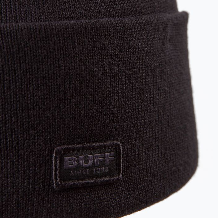 BUFF Megzta žieminė kepurė Niels juoda 3