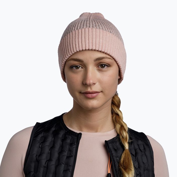 Žieminė kepurė BUFF Merino Active pale pink 3