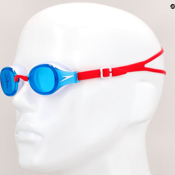 Speedo Hydropure Junior raudoni/balti/mėlyni vaikiški plaukimo akiniai 8-126723083 7