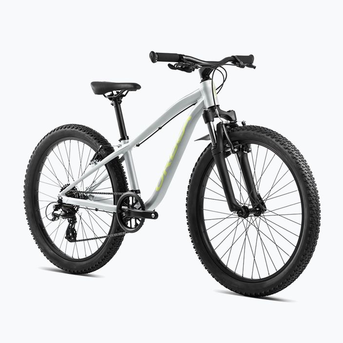 Vaikiškas dviratis Orbea MX 24 XC 2024 silver/spicy lime 2