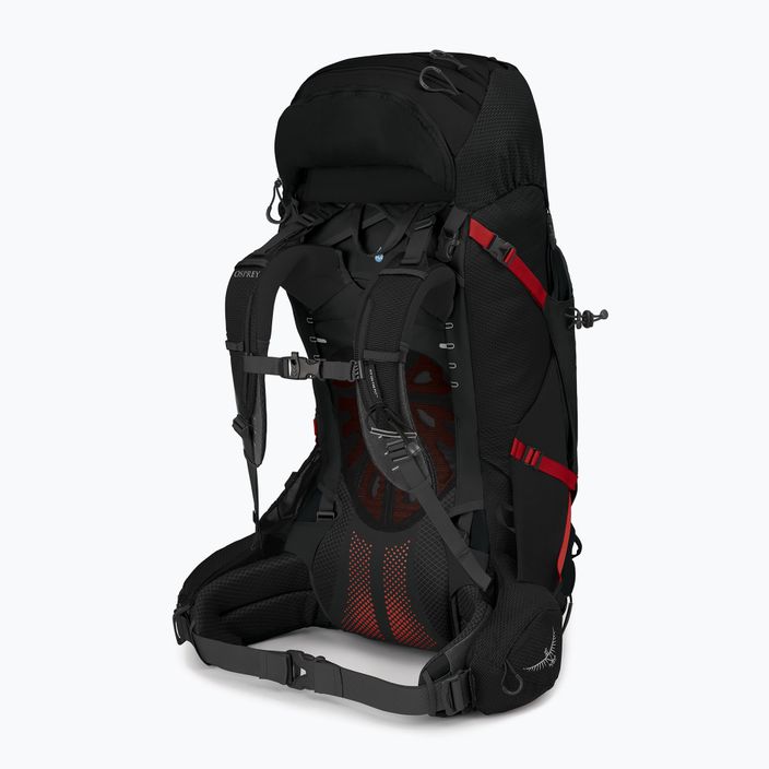 Osprey Aether Plus 60 l vyriška turistinė kuprinė juoda 10002900 7