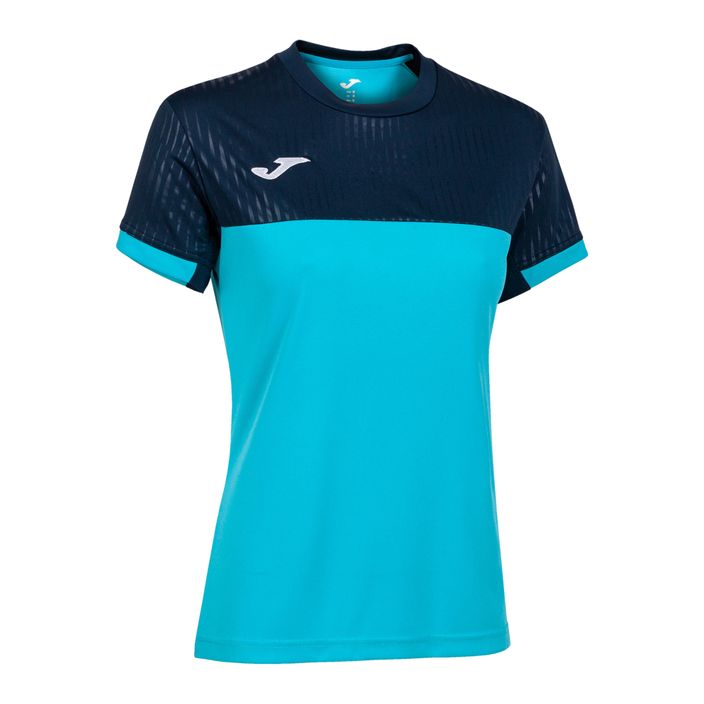 Marškinėliai Joma Montreal SS fluor turquoise/navy 6