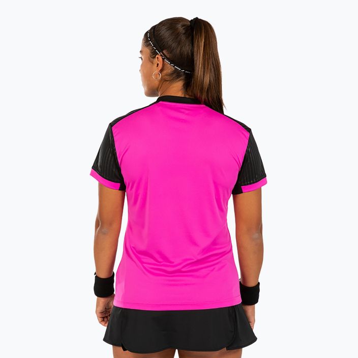 Marškinėliai Joma Montreal SS fluor pink/black 2