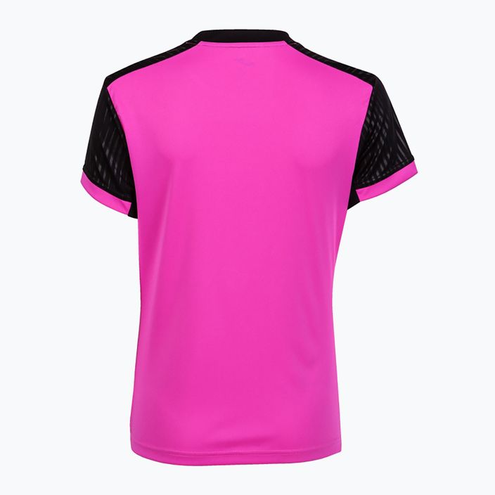 Marškinėliai Joma Montreal SS fluor pink/black 6