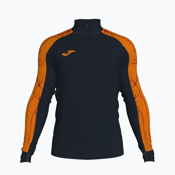 Vyriški bėgimo marškinėliai Joma Elite IX juodai oranžinės spalvos 102756.108