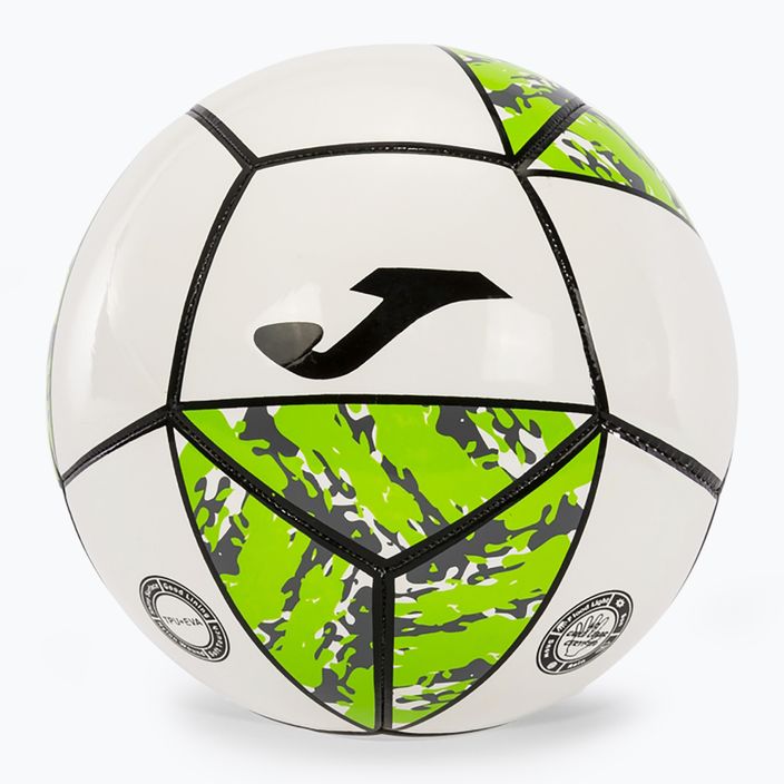 "Joma Challenge II" baltos/žalios spalvos 3 dydžio futbolo kamuolys 2
