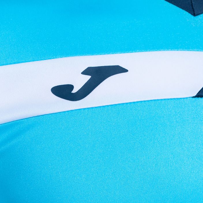 Vyriški teniso marškinėliai Joma Court fluor turquoise/navy 3