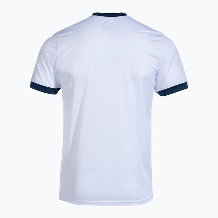 Vyriški teniso marškinėliai Joma Court white/royal 2