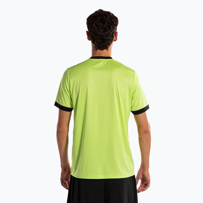 Vyriški teniso marškinėliai Joma Court lime/black 3