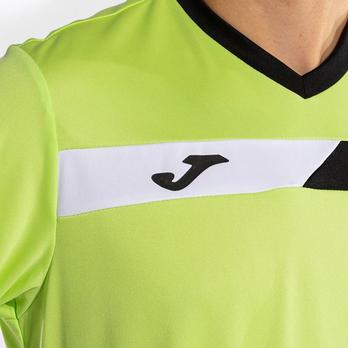 Vyriški teniso marškinėliai Joma Court lime/black 4