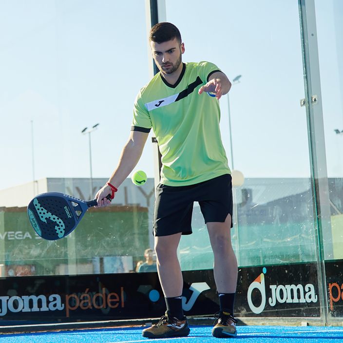 Vyriški teniso marškinėliai Joma Court lime/black 9