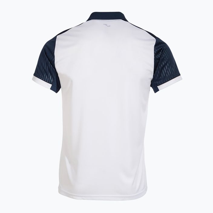 Vyriški polo marškinėliai Joma Montreal white/navy 3