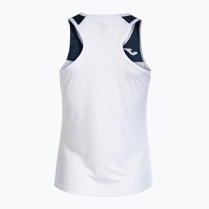 Moteriški teniso marškinėliai Joma Montreal Tank Top white/navy 2