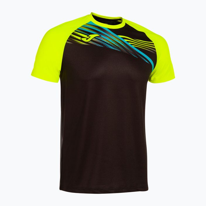 Vyriški bėgimo marškinėliai "Joma Elite X" juodos/šviesiai geltonos spalvos 3